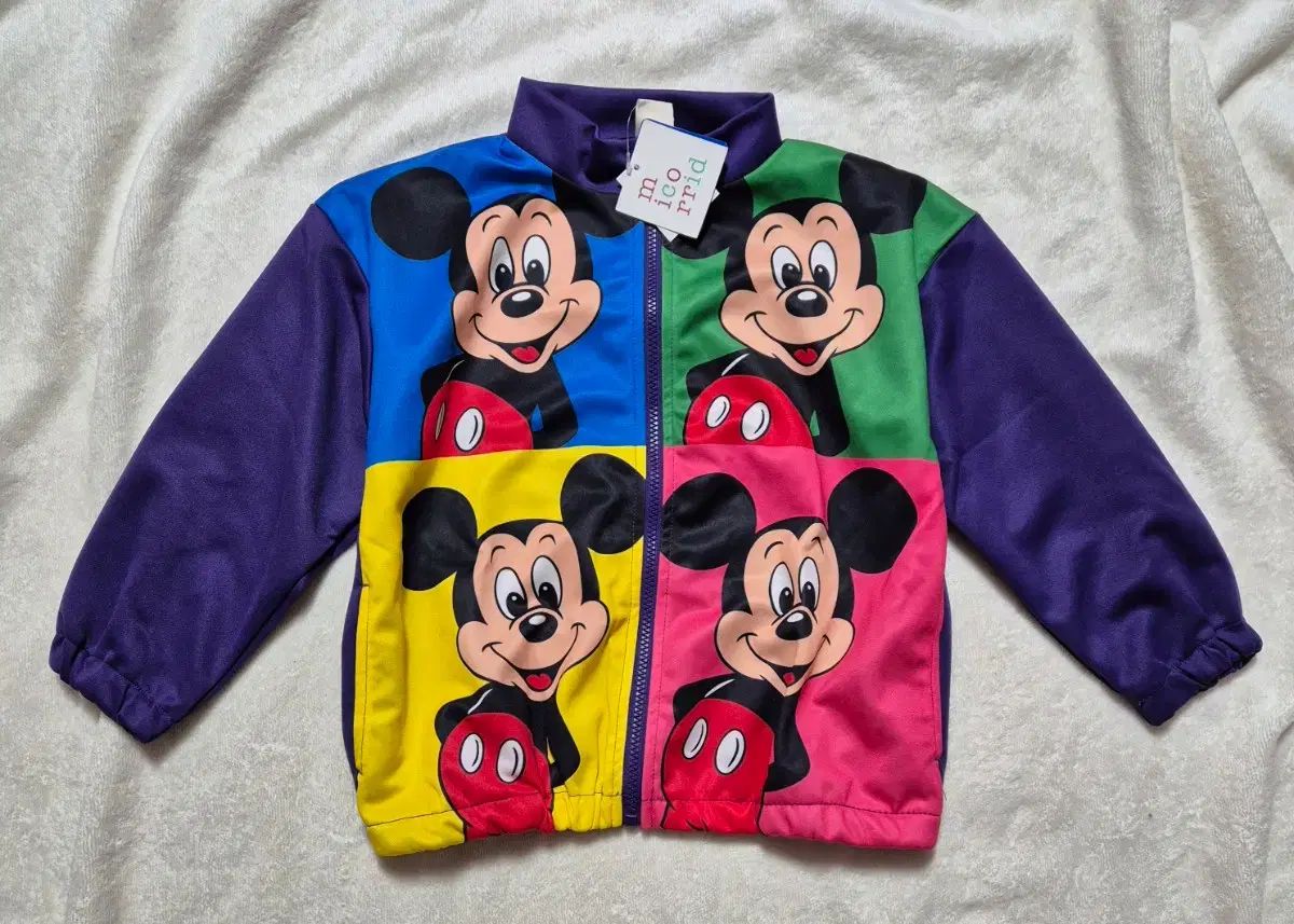 ミッキーマウス COLOR ブロック ジャージ 上下セット 120