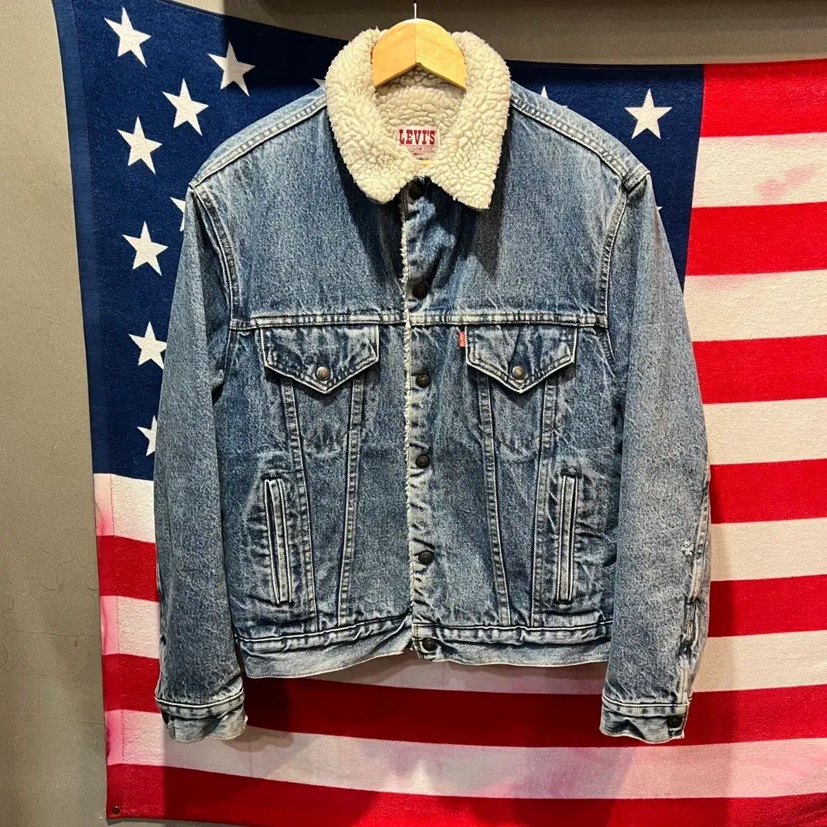 80s リーバイス　シェルパジャケット　42 usa製 リーバイス 80s アメリカ製 リーバイス シェルパ ジャケット - メルカリ