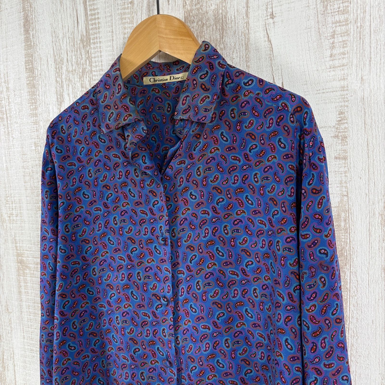 90s Christian Dior ヴィンテージ クリスチャンディオール 絹 シルク 