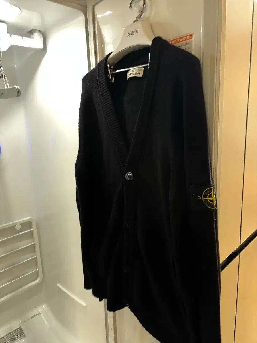 デパート STONE ISLAND ストーンアイランド ニット カーディガン ブラック L 100 105