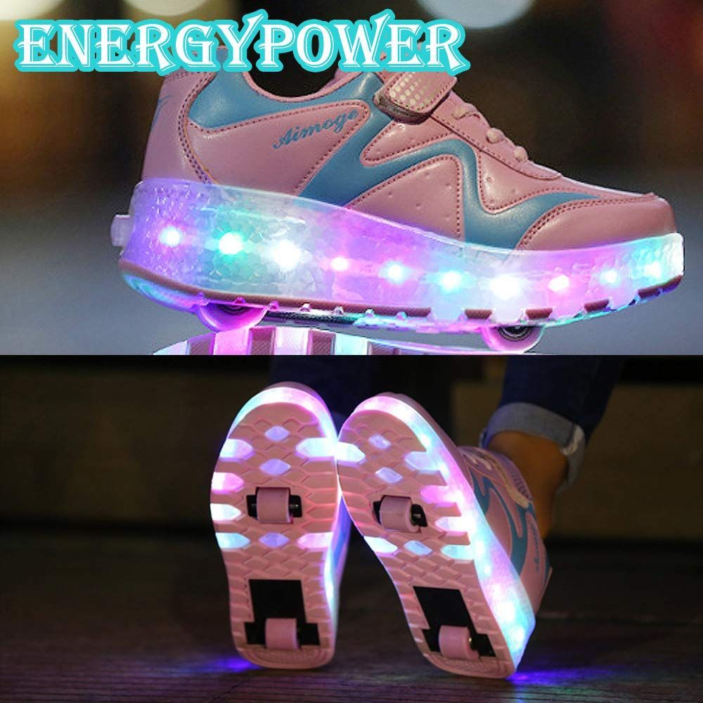 ローラーシューズ 360度光るLEDソール