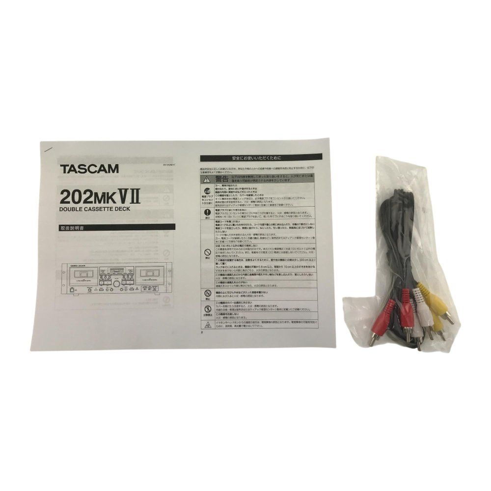 TASCAM オートリバースダブルカセットデッキ 202MKV (premiu vintage