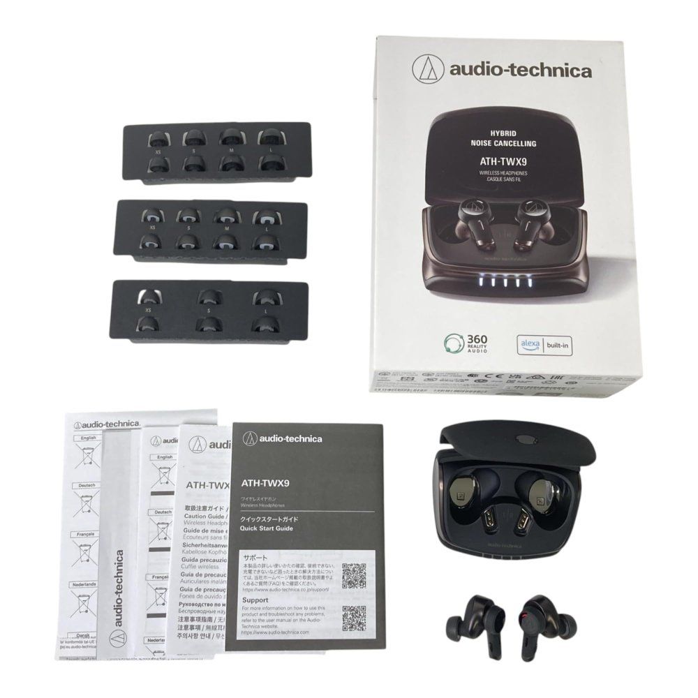 オーディオテクニカ ATH-TWX9 ワイヤレスイヤホン bluetooth 完全ワイヤレス マイク付