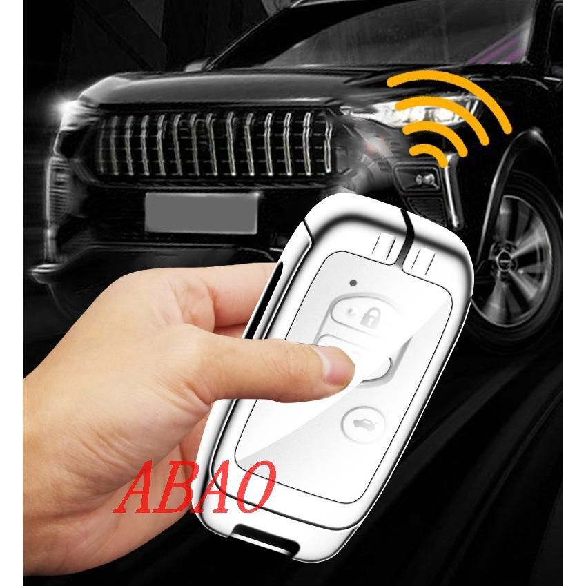 トヨタ TOYOTA深錆色/ブラウンキーケース キーホルダー付き 高級 スマートキーカバーTPU 車 傷のつきにくい 防水 防塵 B番 