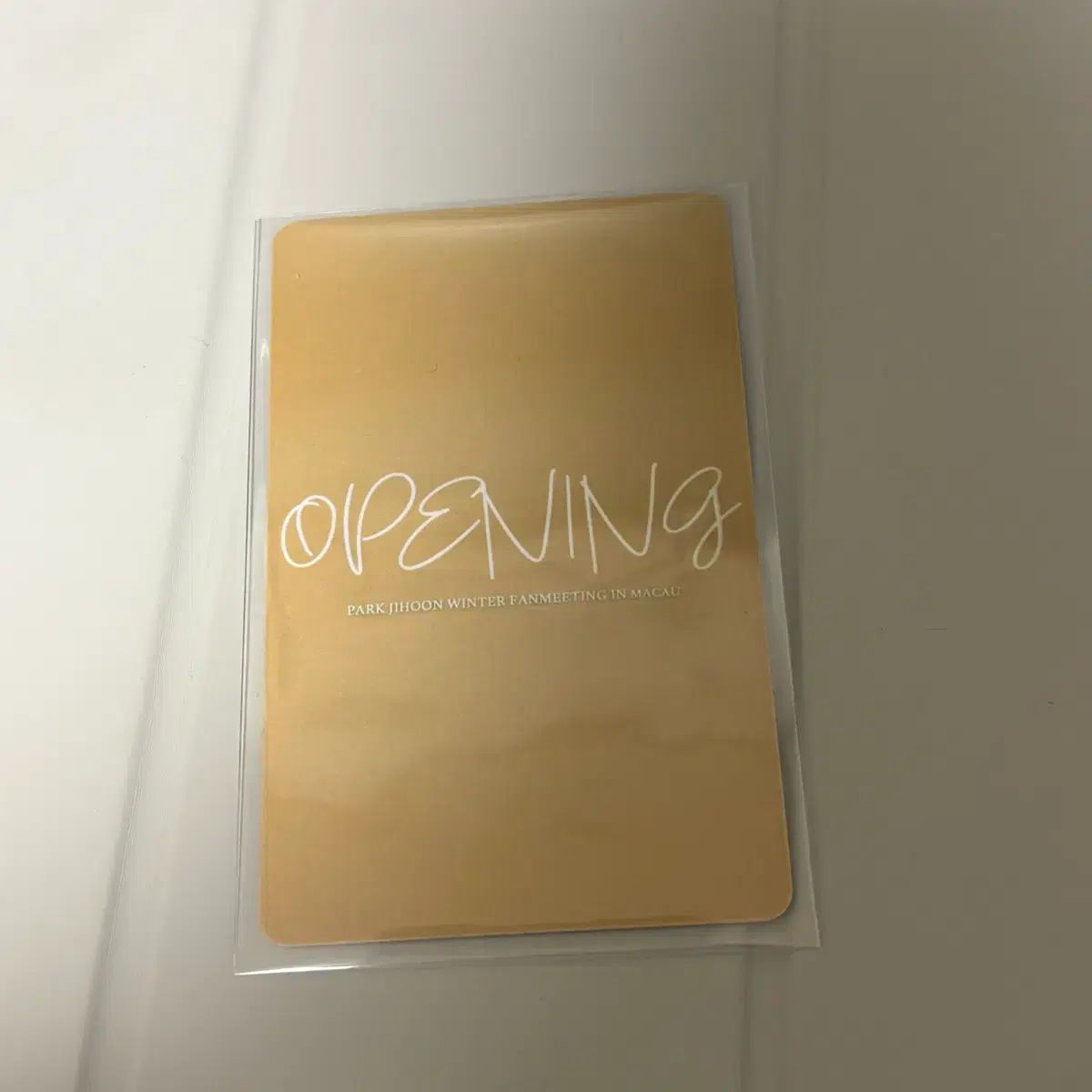 パク ジフン PARK JIHOON マカオファンミーティング トレカ