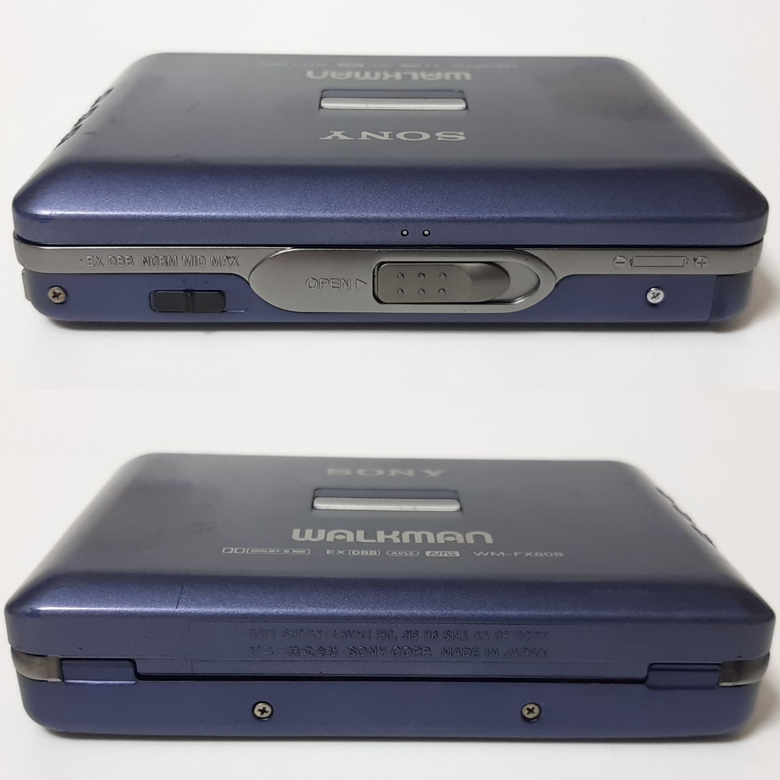 SONY WALKMAN カセットウォークマン WM-FX808 MDウォークマン MZ-R55