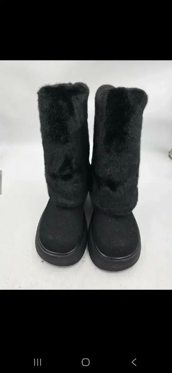 ファーウォーマー スウェード ロングブーツ 250