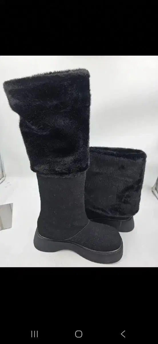  ファーウォーマー スウェード ロングブーツ 250 その他 ブーツ