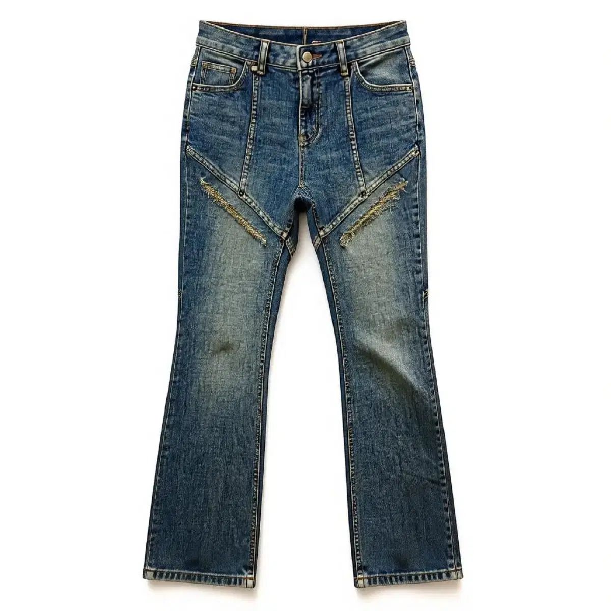 ディセンバーテン December TEN ブーツカット ウォッシング ジーン パンツ M