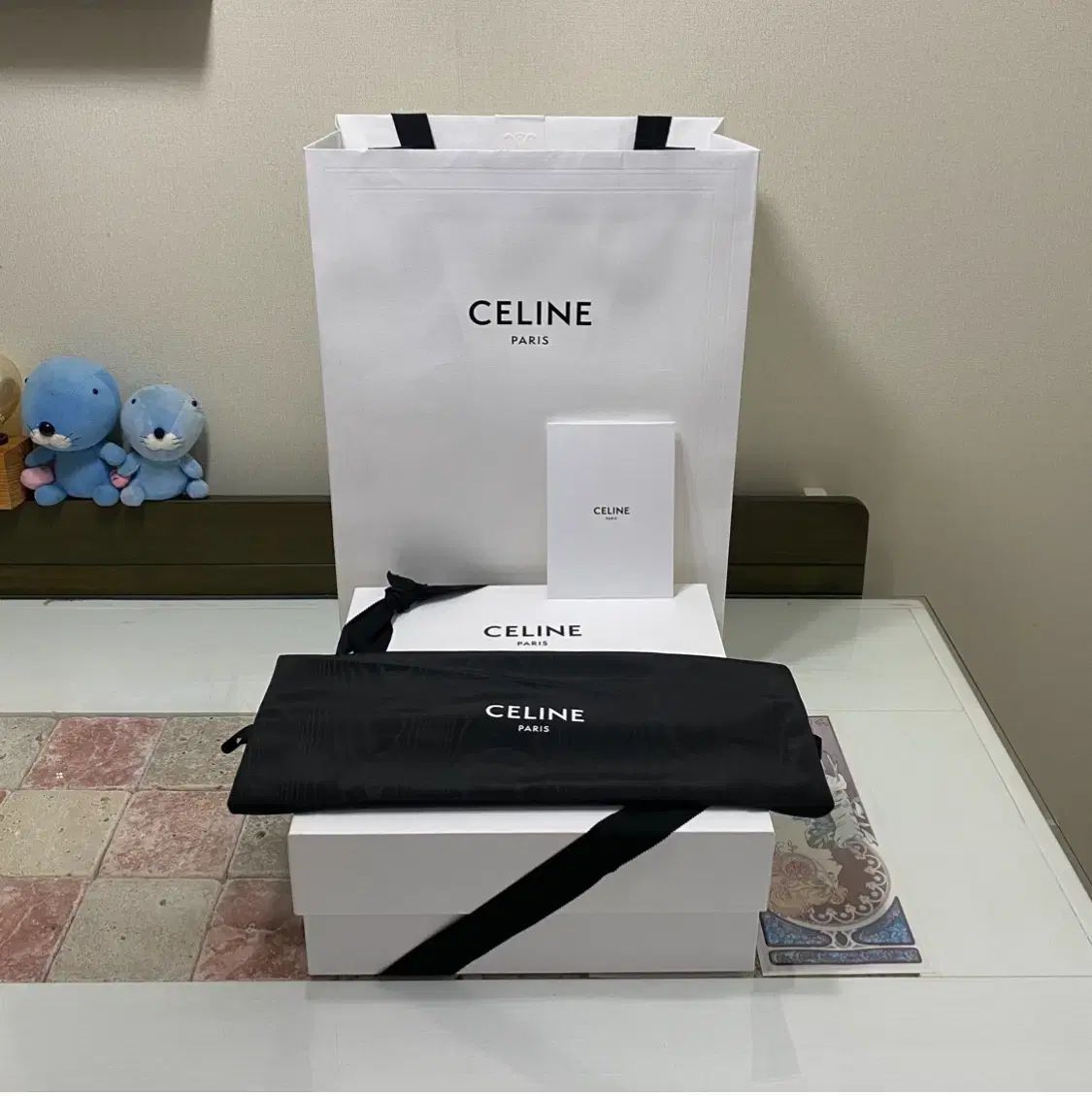 Celine セリーヌ ボックス 31 x 12 5 ダスト バインダー リフィル リボン お買い物バッグ