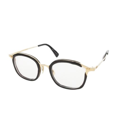 マサヒロ マルヤマ 眼鏡 メガネ 度あり コンビフレーム ワンポイント 星 スター 49 23 150 黒 ブラック MM-0011 MN 8 GY 18