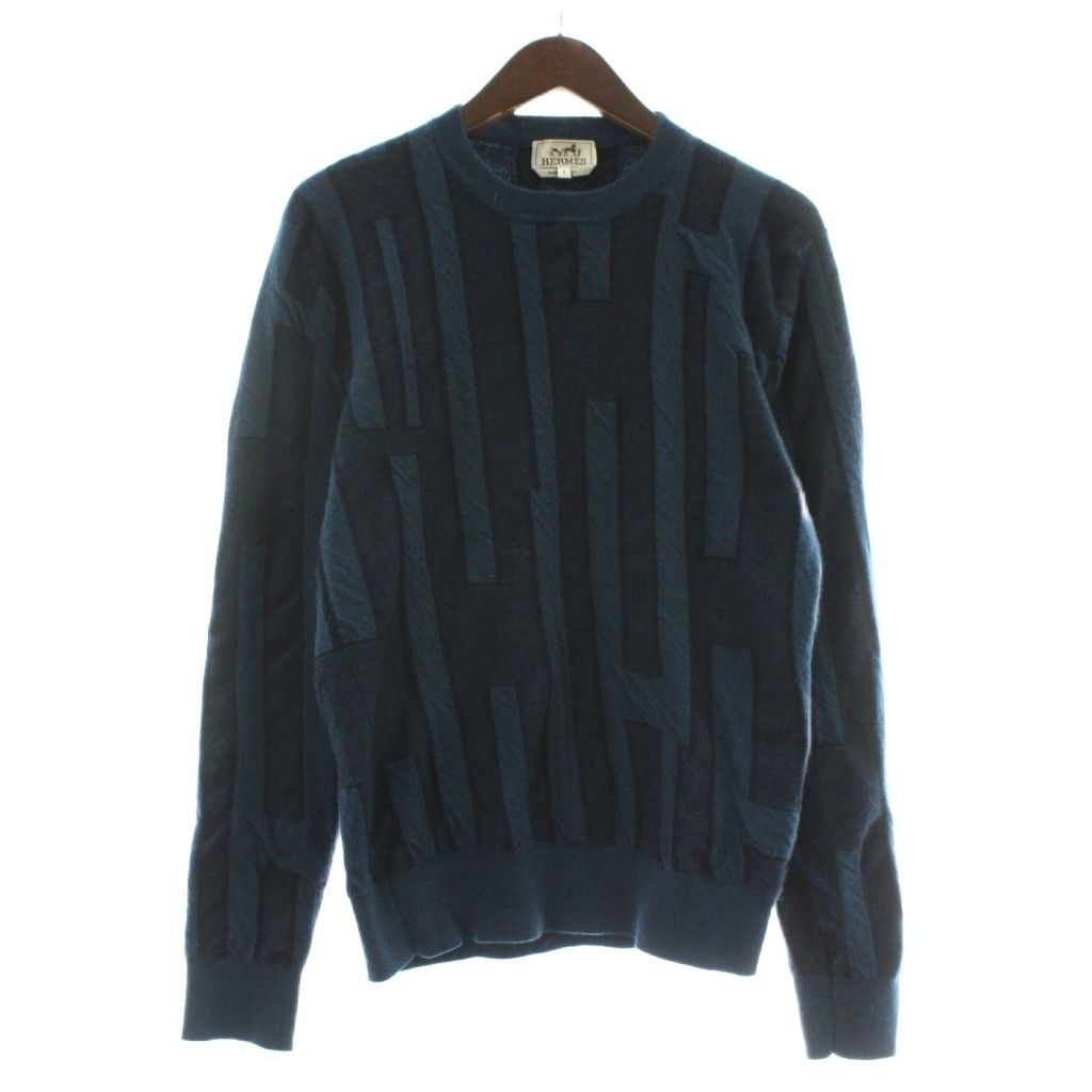 エルメス HERMES イタリア製 ニット セーター カシミヤ100% 長袖