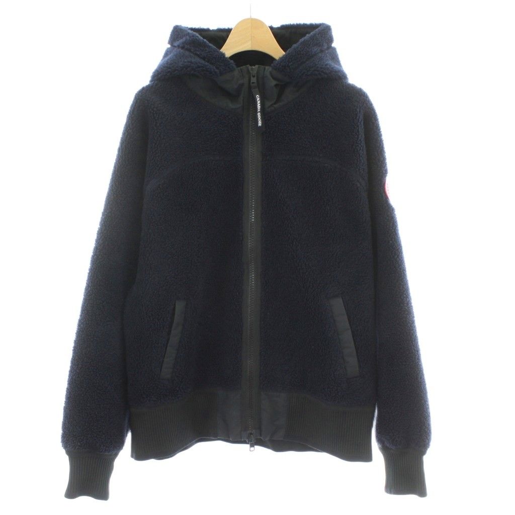 カナダグース CANADA GOOSE シムコー オーバーサイズ フーディー カインド ハイパイル フリース SIMCOE FLEECE HOODY ウール M ネイビー 紺色 7016 L PP