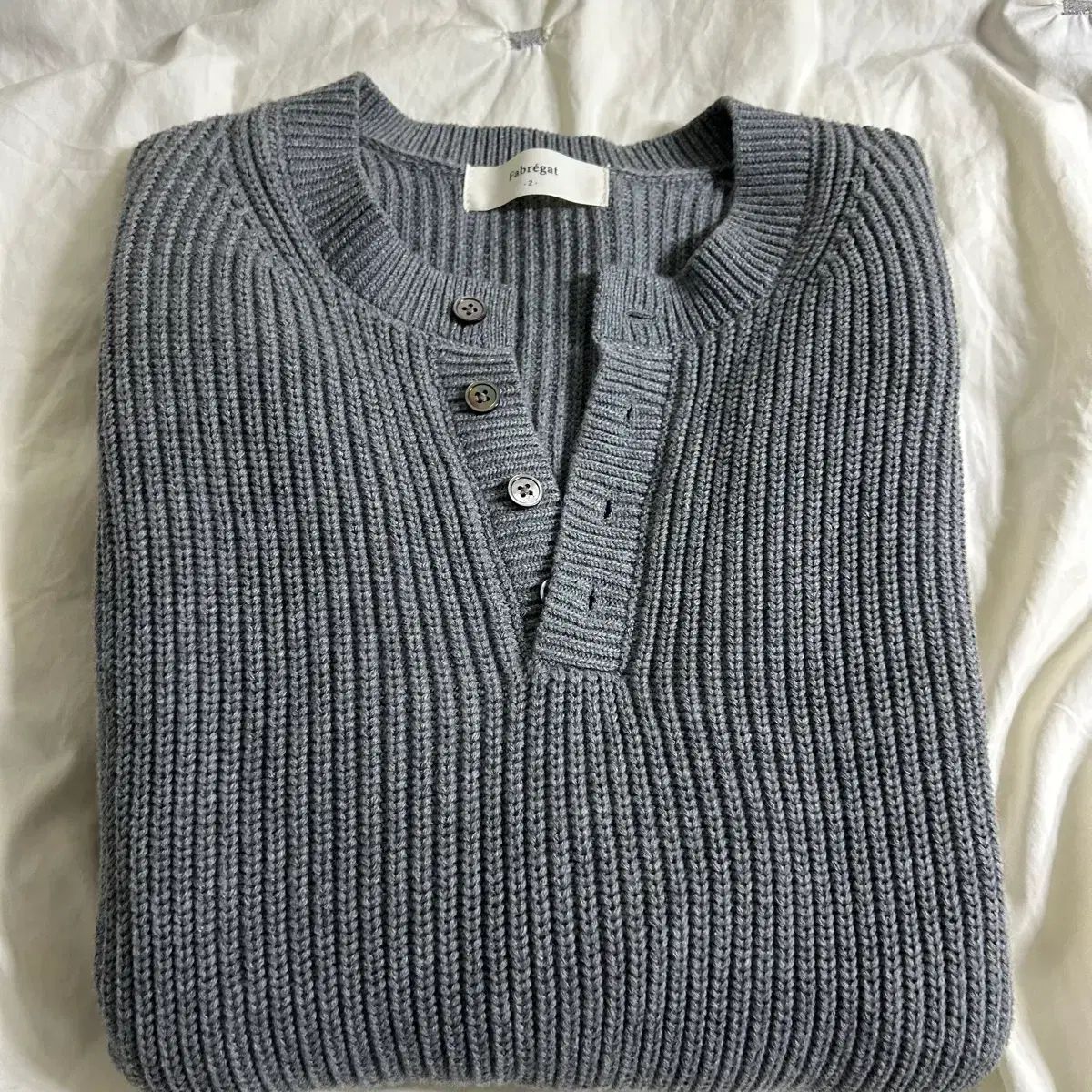 FABREGAT ヘビー コットン ヘンリーネック ニット