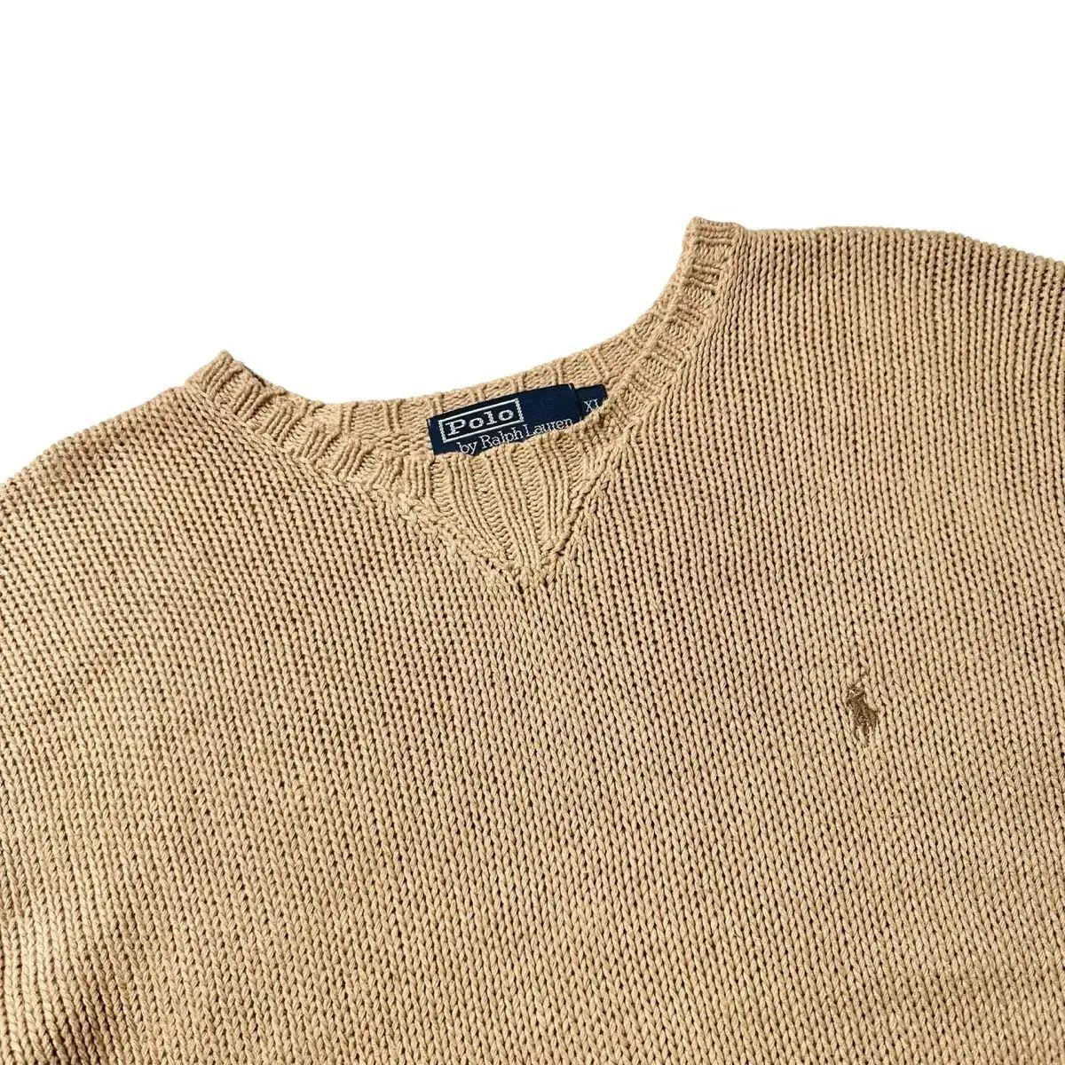 XL ポロ ラルフローレン リネン コットン ラウンド ニット - メルカリ