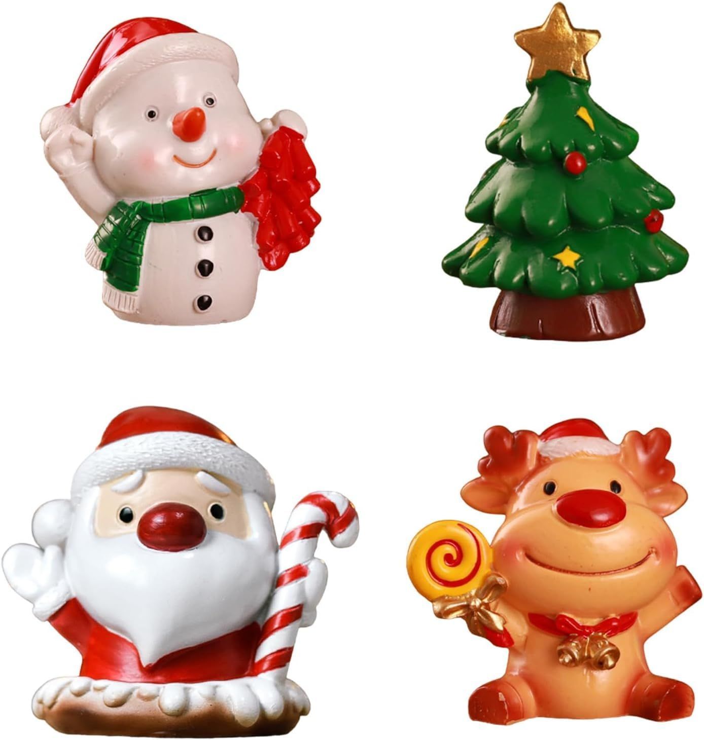 特価 クリスマス ミニチュア 置物 4点セット 可愛い サンタクロース
