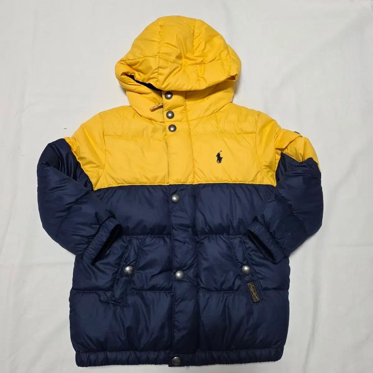 タグ付き　新品未使用　ラルフローレン　ダウン　キッズ　M 150 黄色　イエロー 満2〜3歳（3/3T）POLO RALPH LAUREN ポロラルフローレン キッズ ダック
