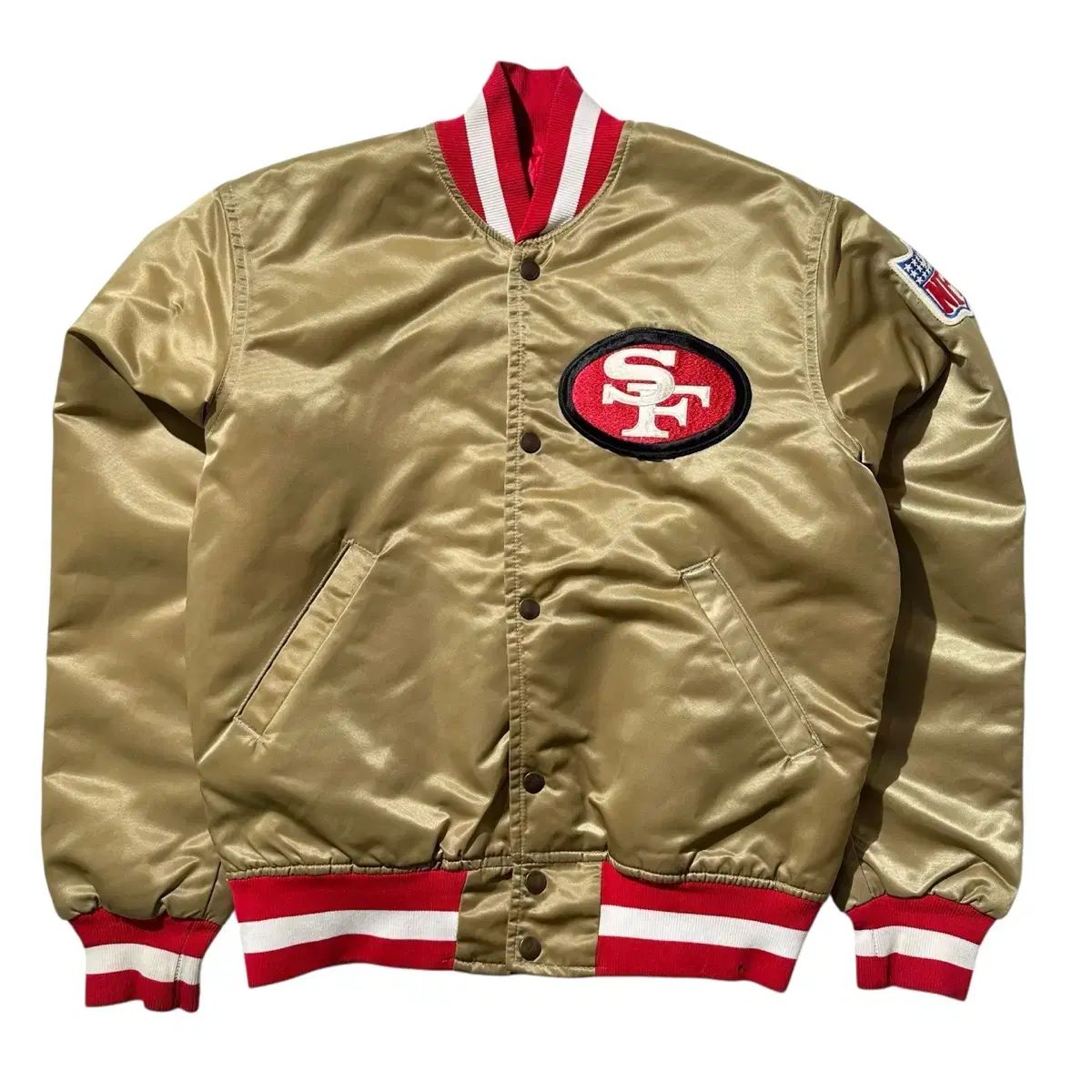 S STARTER 90s NFL サンフランシスコ 49ers サテン スタジャン