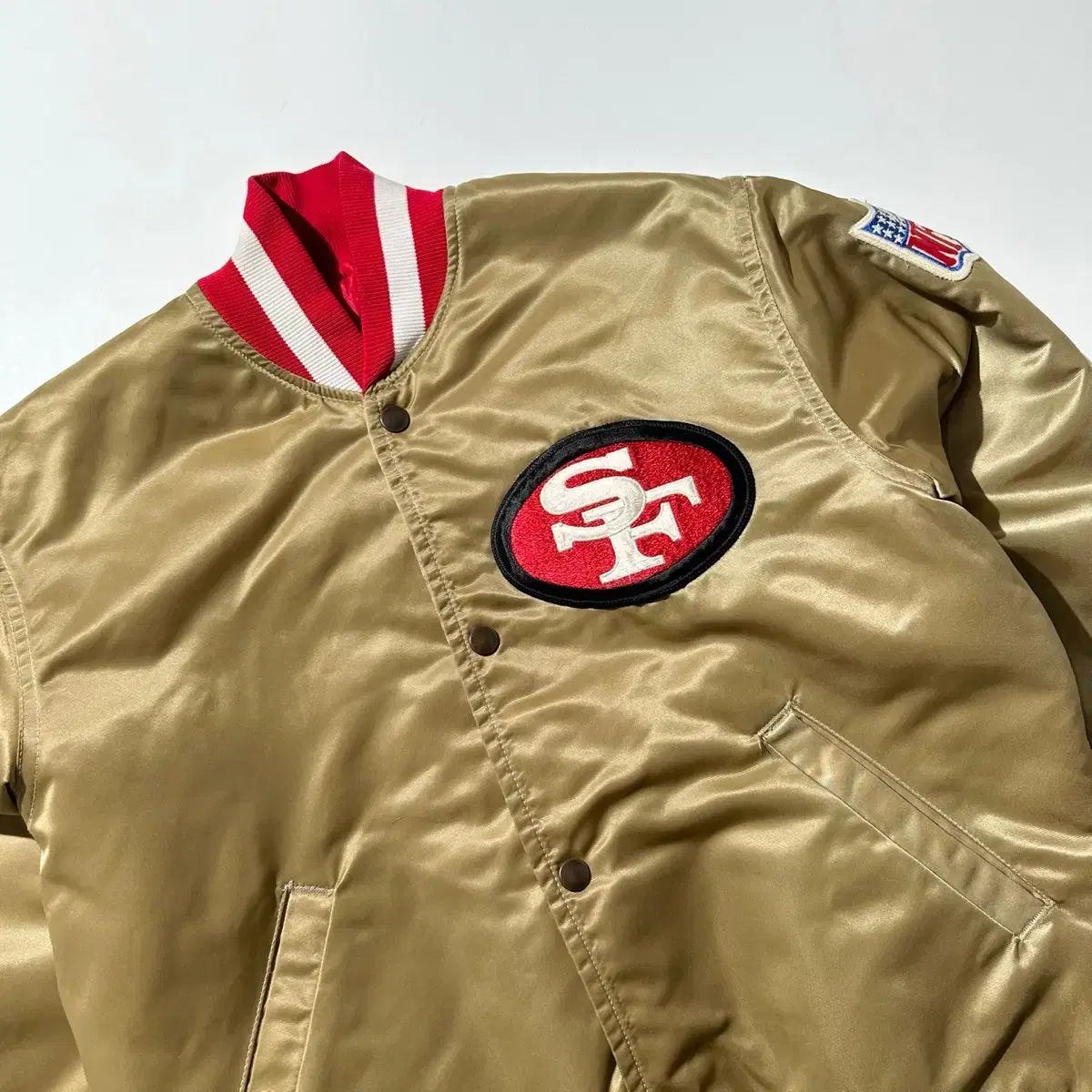 S STARTER 90s NFL サンフランシスコ 49ers サテン スタジャン