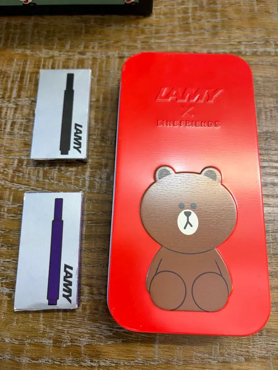 LAMY LINE FRIENDS ブラウン 万年筆 インク カートリッジ