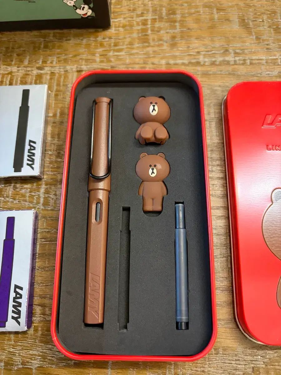 LAMY × LINE FRIENDS ブラウン 万年筆 インク カートリッジ