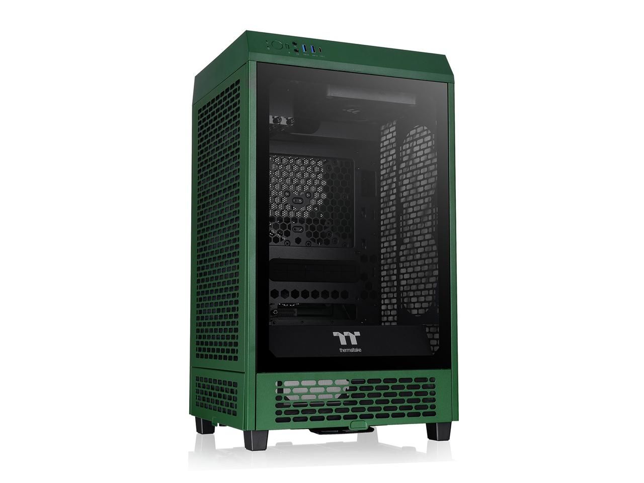 Thermaltake ミニタワーPCケース The Tower 200 Racing Green