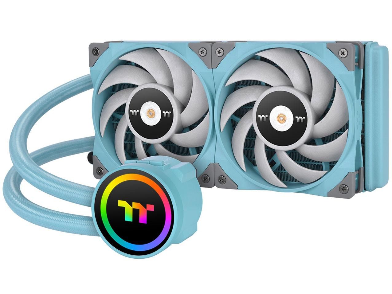 Thermaltake CPUクーラー 240 ARGB Sync Turquoise