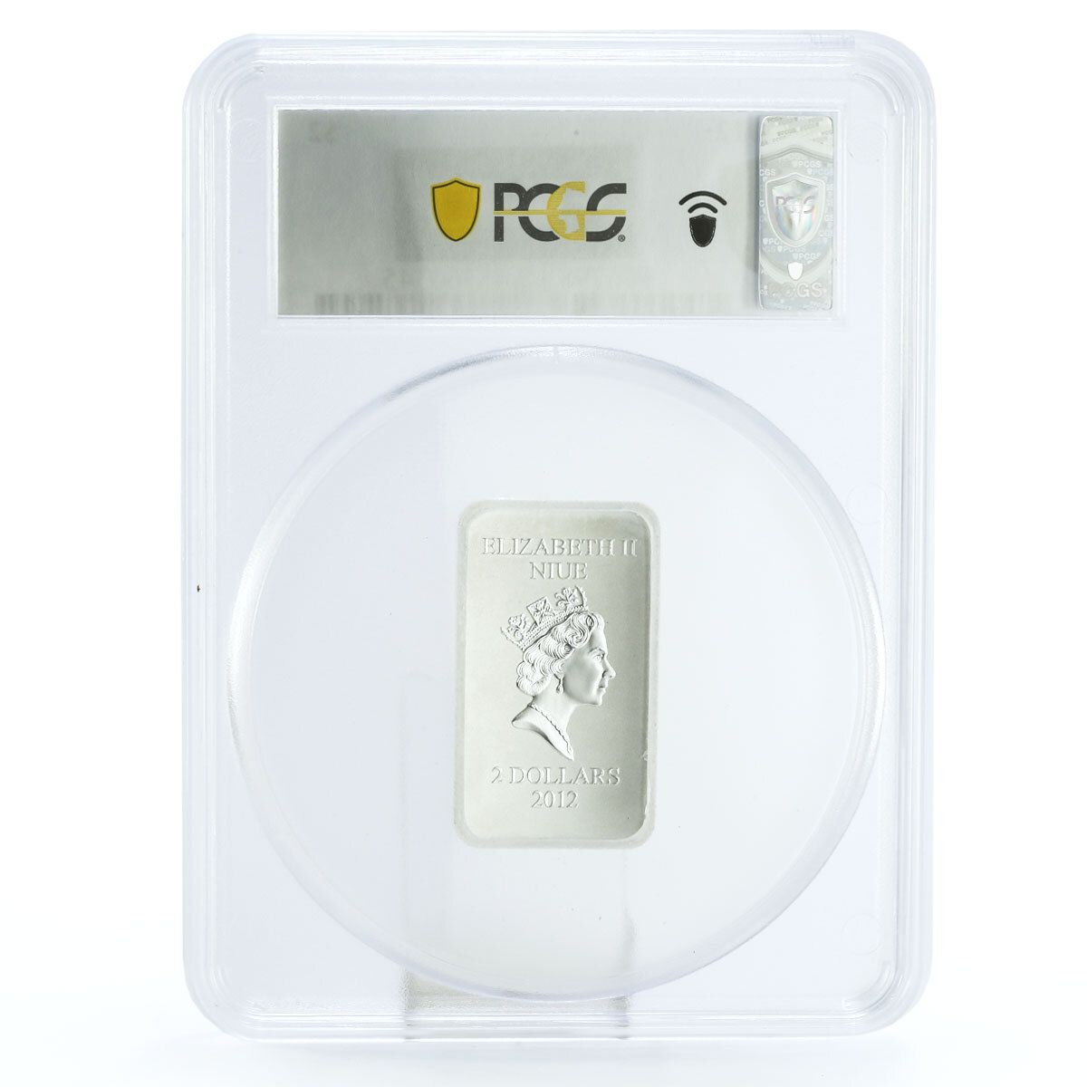 ニウエ 2ドル ルブレフ正教会聖堂 イエス・キリスト像 MS68 PCGS 銀貨