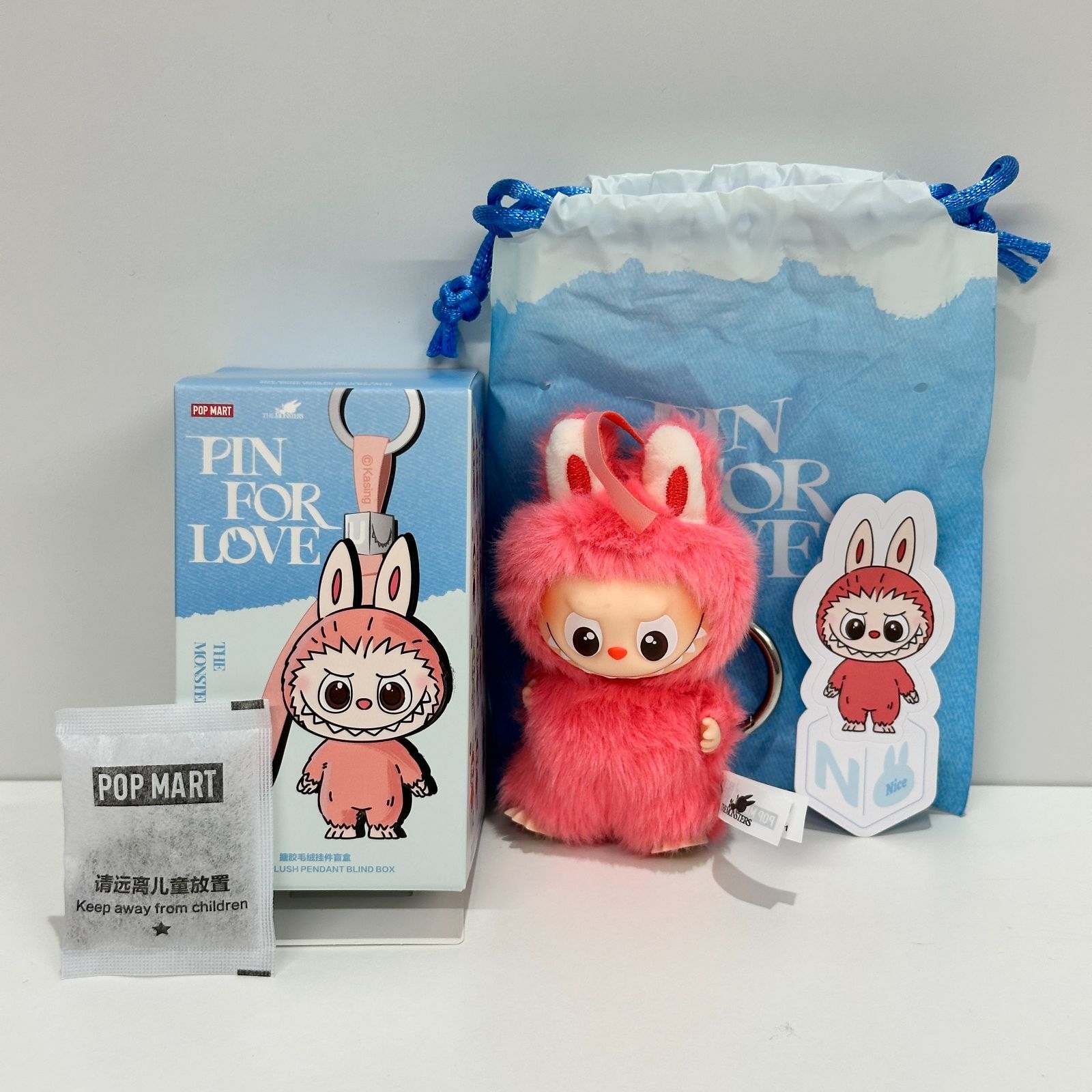 ラブブ イニシャル N ペンダント THE MONSTER PIN FOR LOVE POP MART