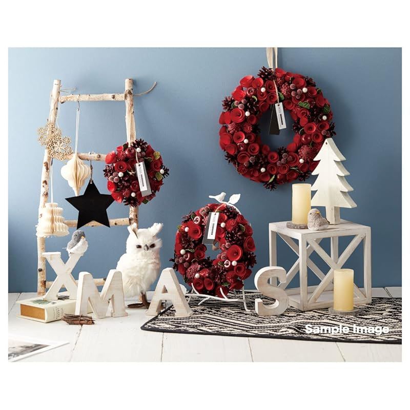 掃除用具 【新品】 ［ 2025年 mamawreath ウィンタースリース ］ クリスマスリース 玄関 ドア 玄関飾り プチギフト 【新品】 ［ 2025年 mamawreath ウィンタースリース ］ クリスマスリース 玄関 ドア 玄関飾り プチギフト ホワイト 白 クリスマスシナモン Sサイズ : 19cm (直径)× 6cm (厚み) WR-08 1
