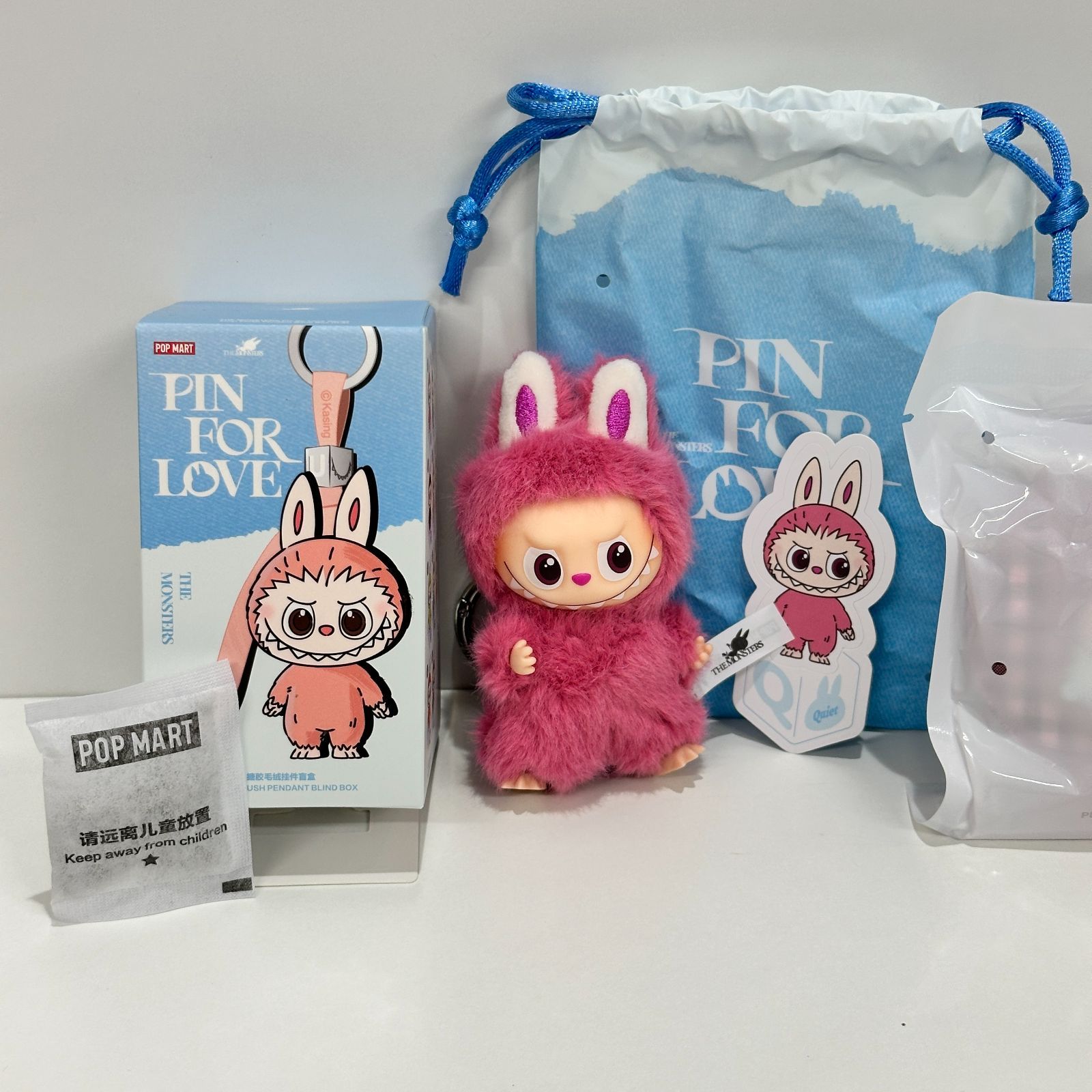 ラブブ イニシャル Q ペンダント&チャームセット THE MONSTER PIN FOR