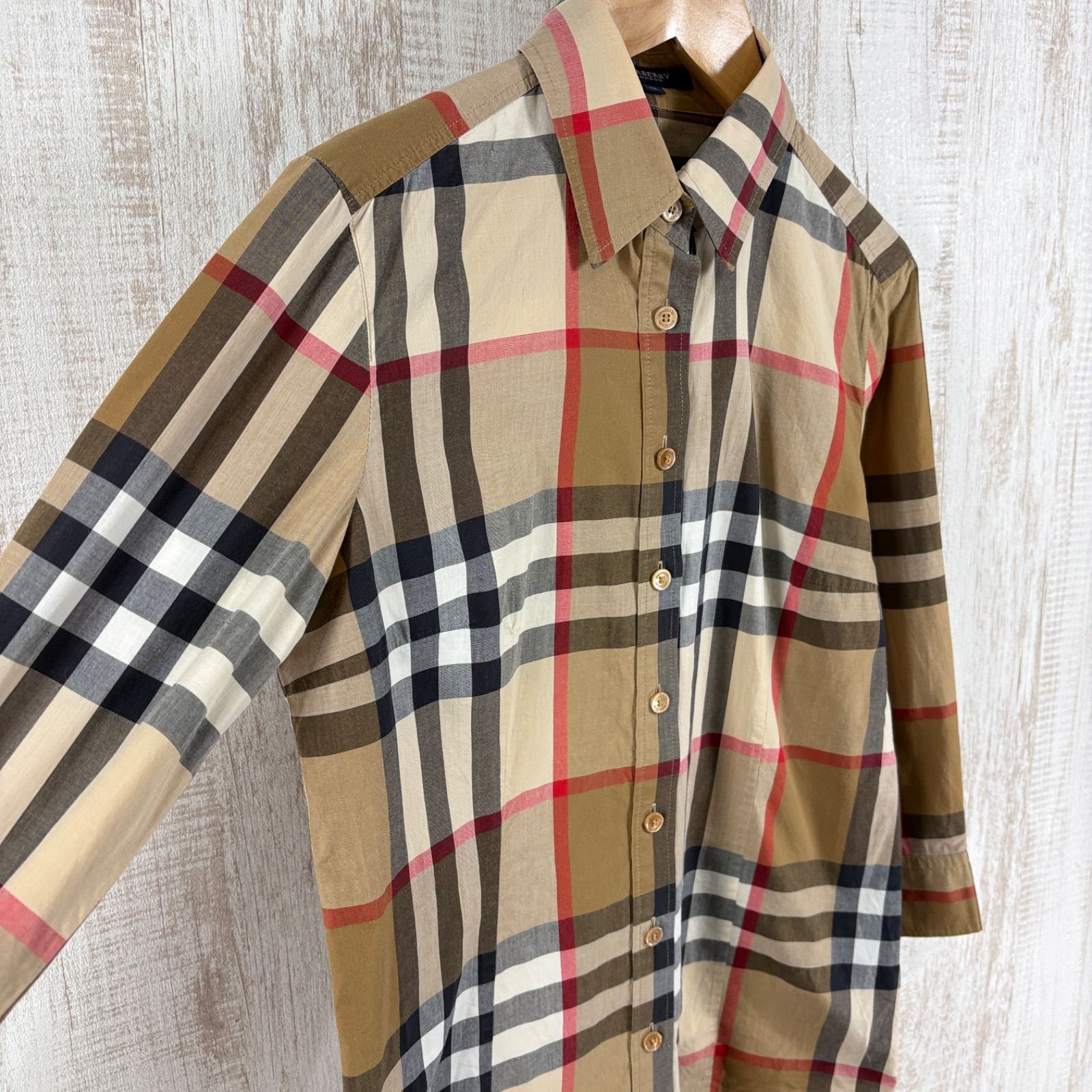 BURBERRY LONDON バーバリーロンドン ノバチェック メガチェック 7分袖