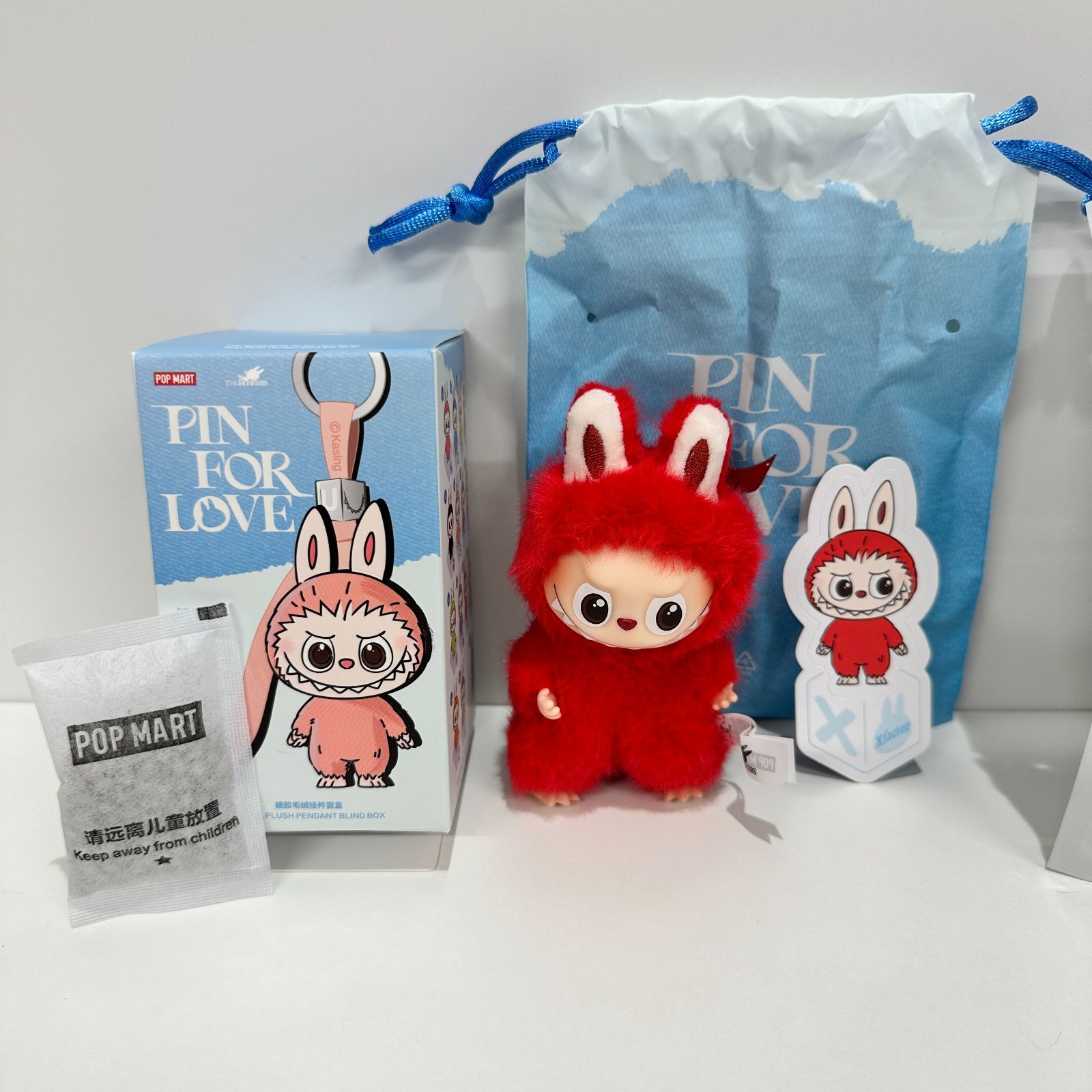 ラブブ イニシャル X ペンダント&チャームセット THE MONSTER PIN FOR