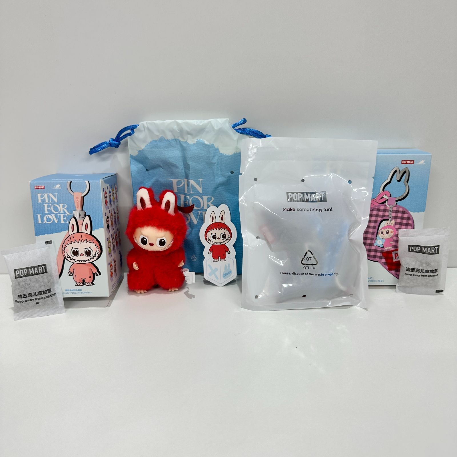 ラブブ イニシャル X ペンダント&チャームセット THE MONSTER PIN FOR