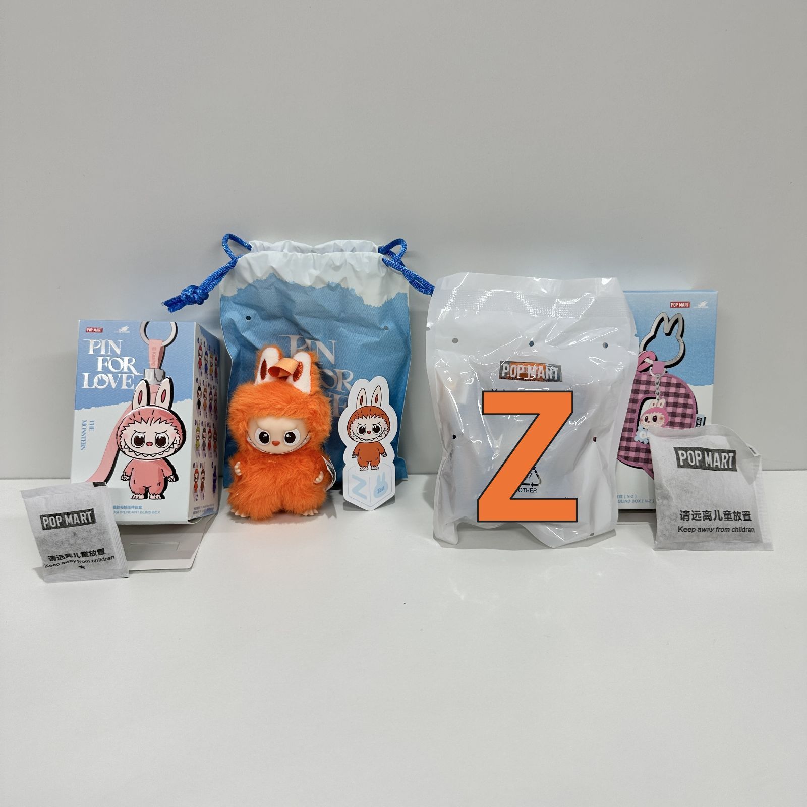 ラブブ イニシャル Z ペンダント&チャームセット THE MONSTER PIN FOR