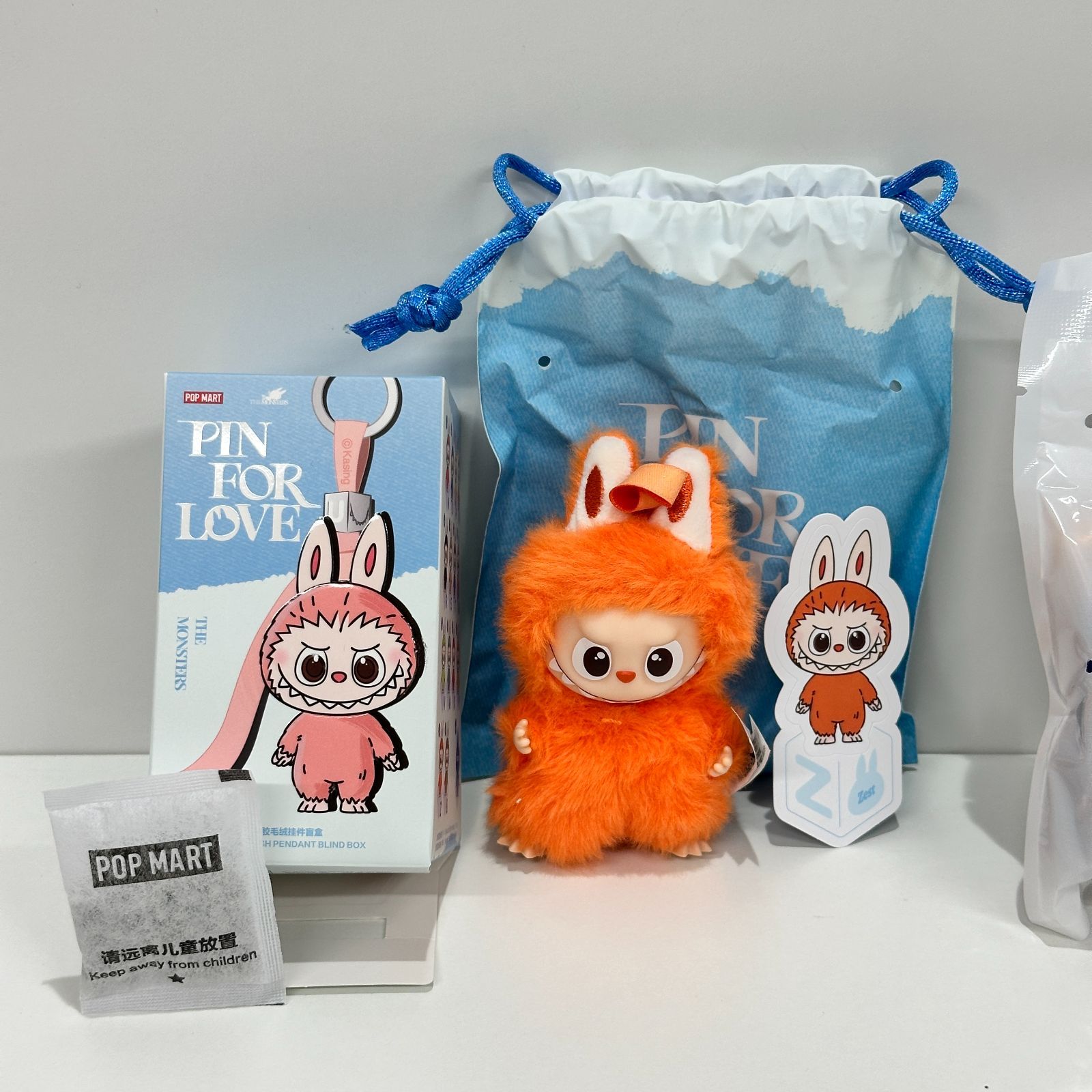 THE MONSTER PIN FOR LOVE シリーズセット【Z】 ラブブ イニシャル Z ペンダント&チャームセット THE MONSTER PIN FOR