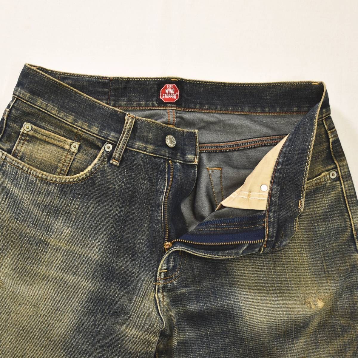 EDWIN エドウィンゴアウィンドストッパー仕様ジーンズW30L33