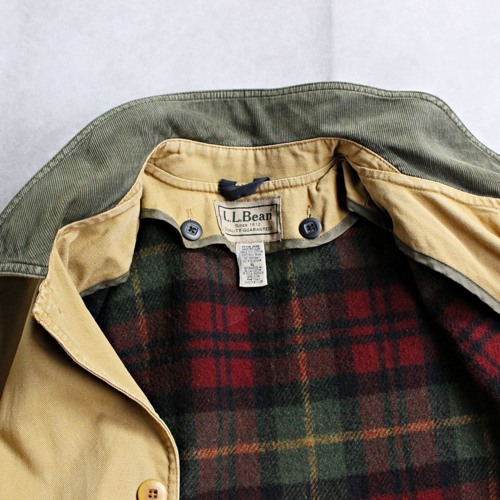 L.L.BEAN】エルエルビーン オリジナルフィールドコート ライナー付き