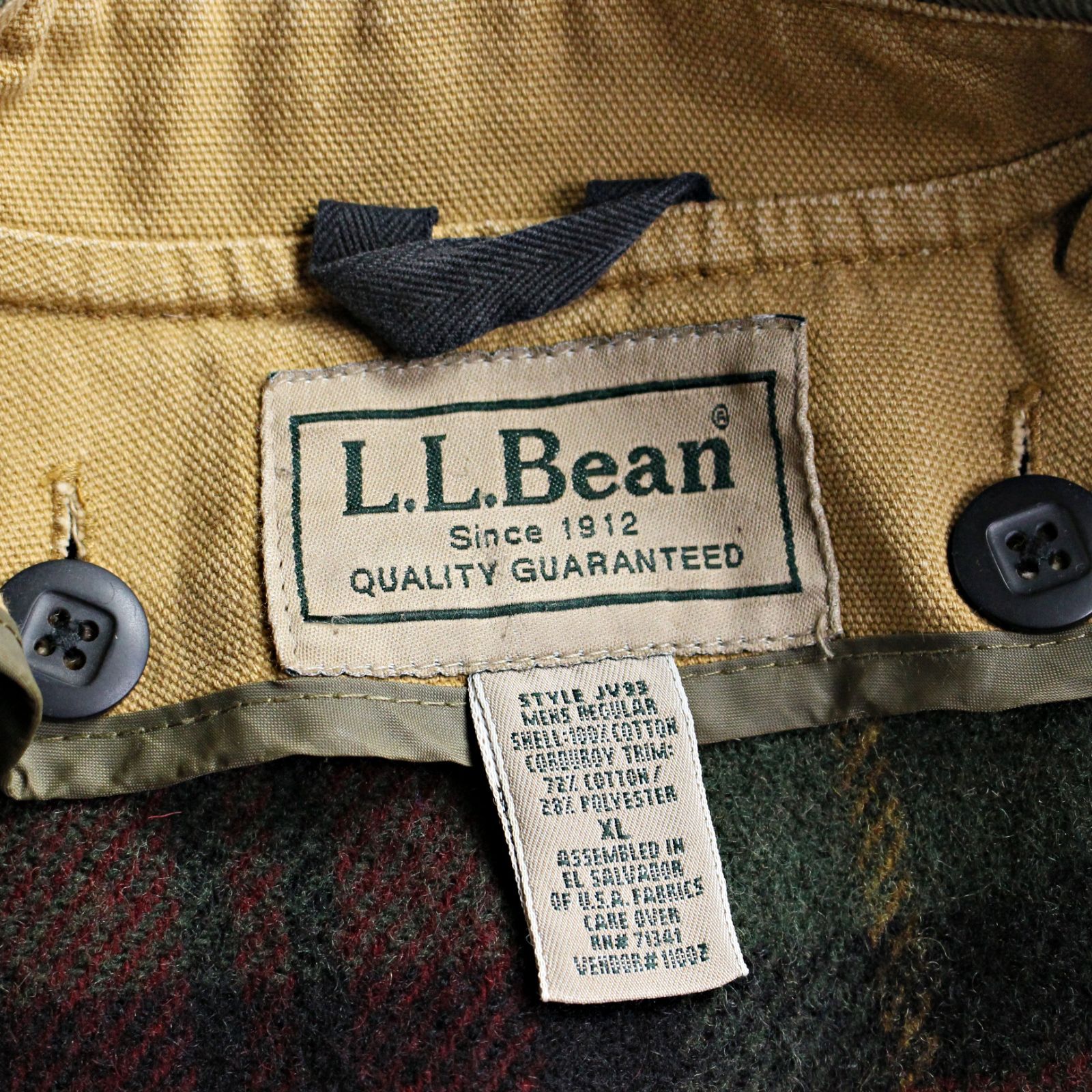 L.L.BEAN】エルエルビーン オリジナルフィールドコート ライナー付き