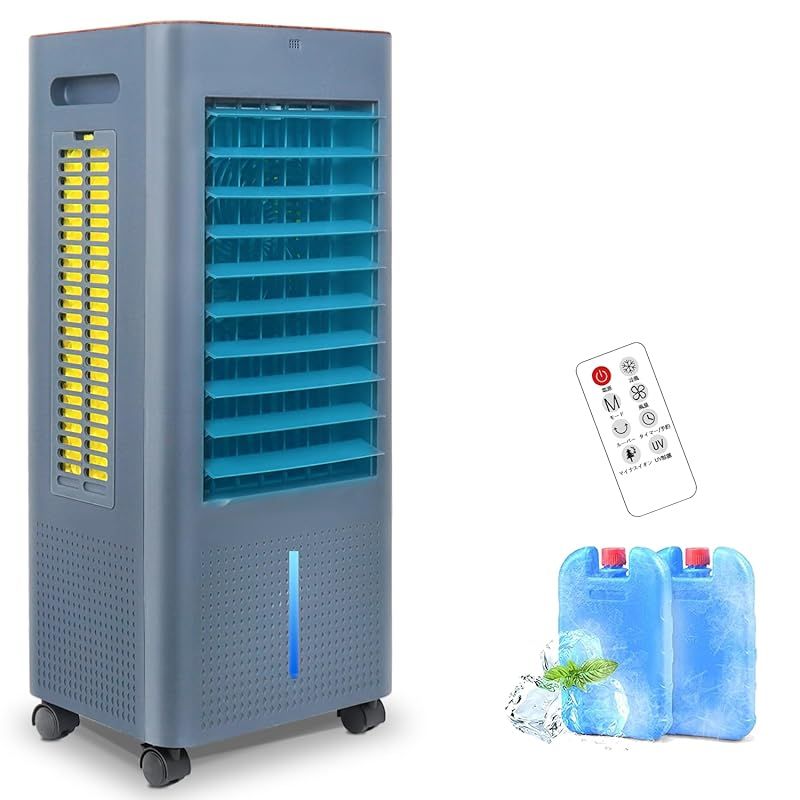2025 新登場 冷風機 冷風扇 冷風扇風機 3方向で吸水し冷感UP! 冷房LED液晶画面 8 L大容量タンク イオン発生 3つモード 3段階風量 静音 ルーバー機能 24時間入 切タイマー設定 室内温度表示 水不足提示 3面ウェットフィルター 氷入れ 0