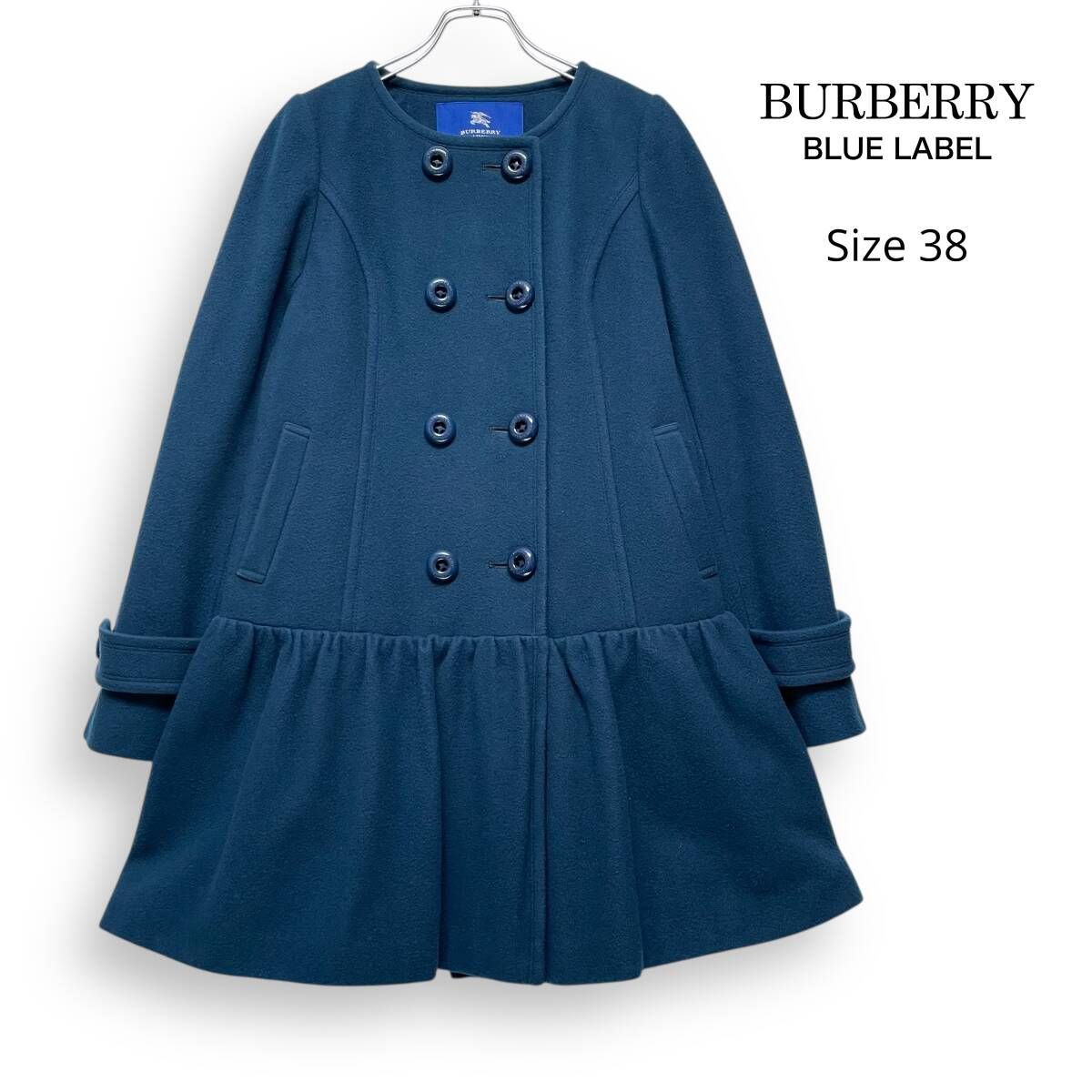 M2591/ BURBERRY BLUE LABEL バーバリー ブルーレーベル ノーカラー