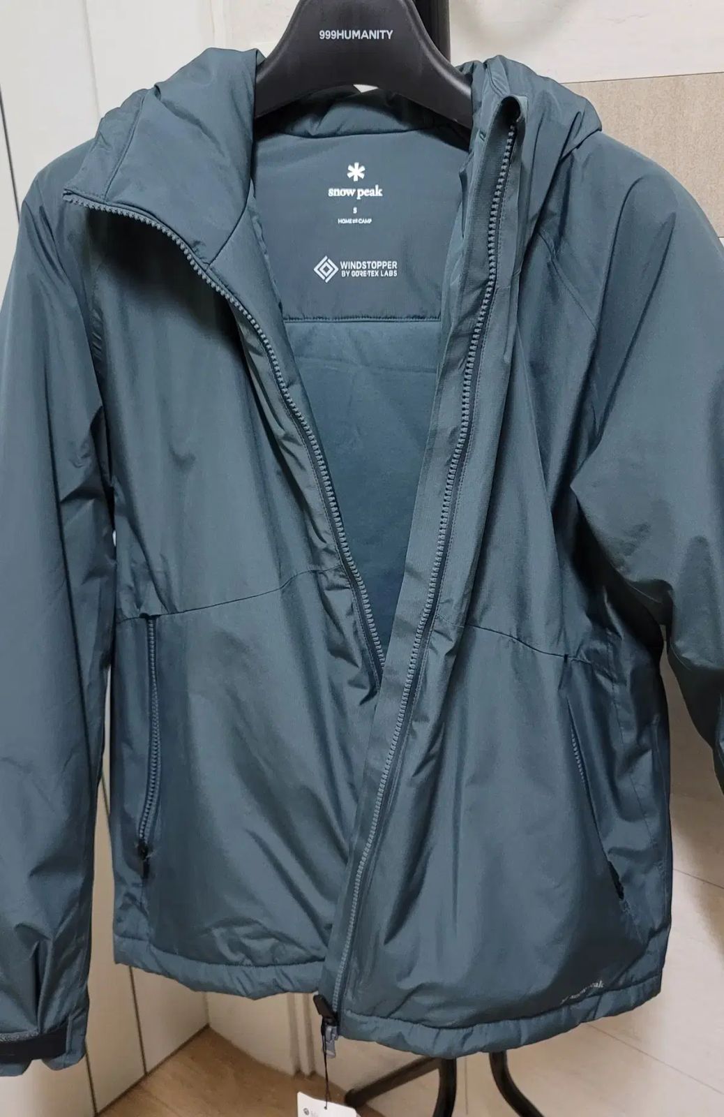 スノーピーク ゴア ウィンドストッパー ウォーム ジャケット - S スレートブルー