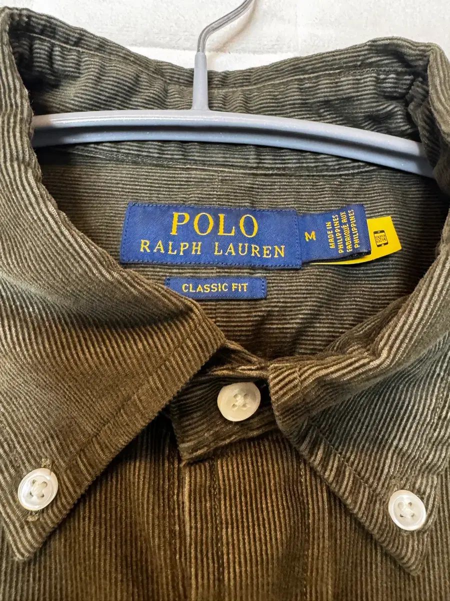 ポロラルフローレン コーデュロイシャツ カーキ