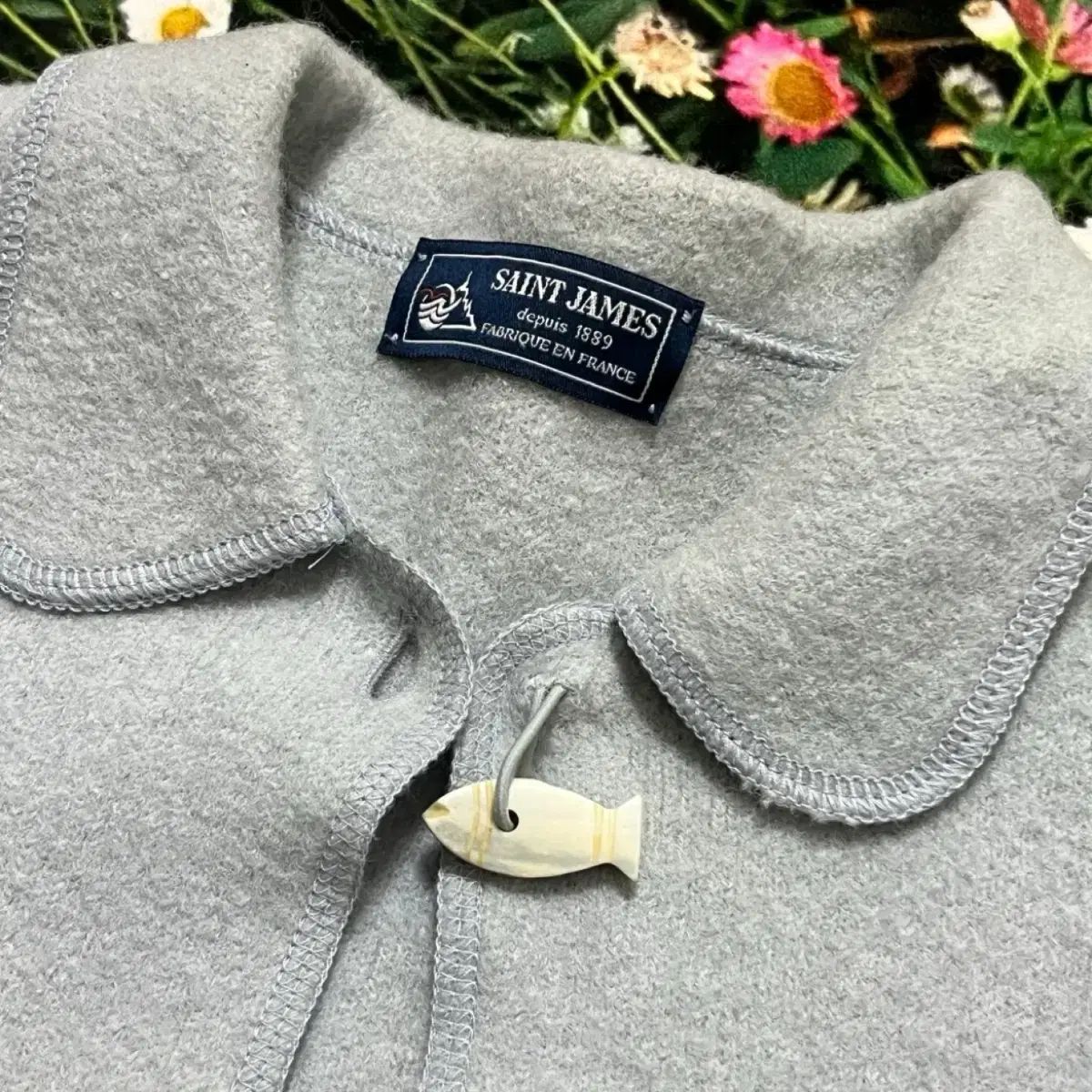 ヴィンテージ/レア) セントジェームス 魚 ボタン ウール カーディガン