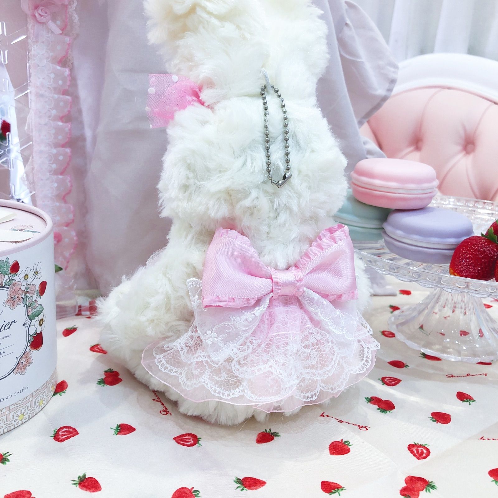 オリジナルデコレーション 姫うさぎ ぬいぐるみ 白 ホワイト ドレス