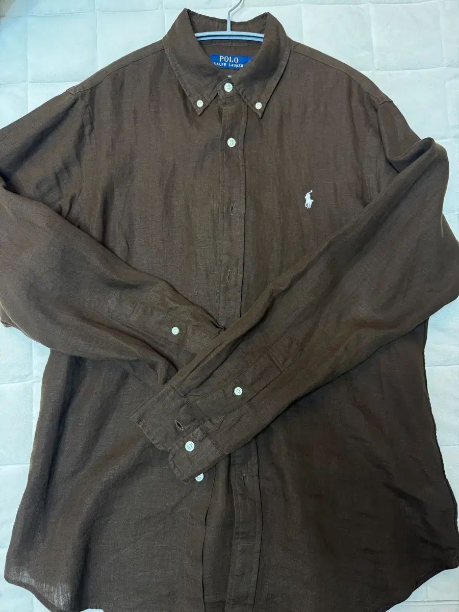 ポロラルフローレン リネンシャツ ブラウン