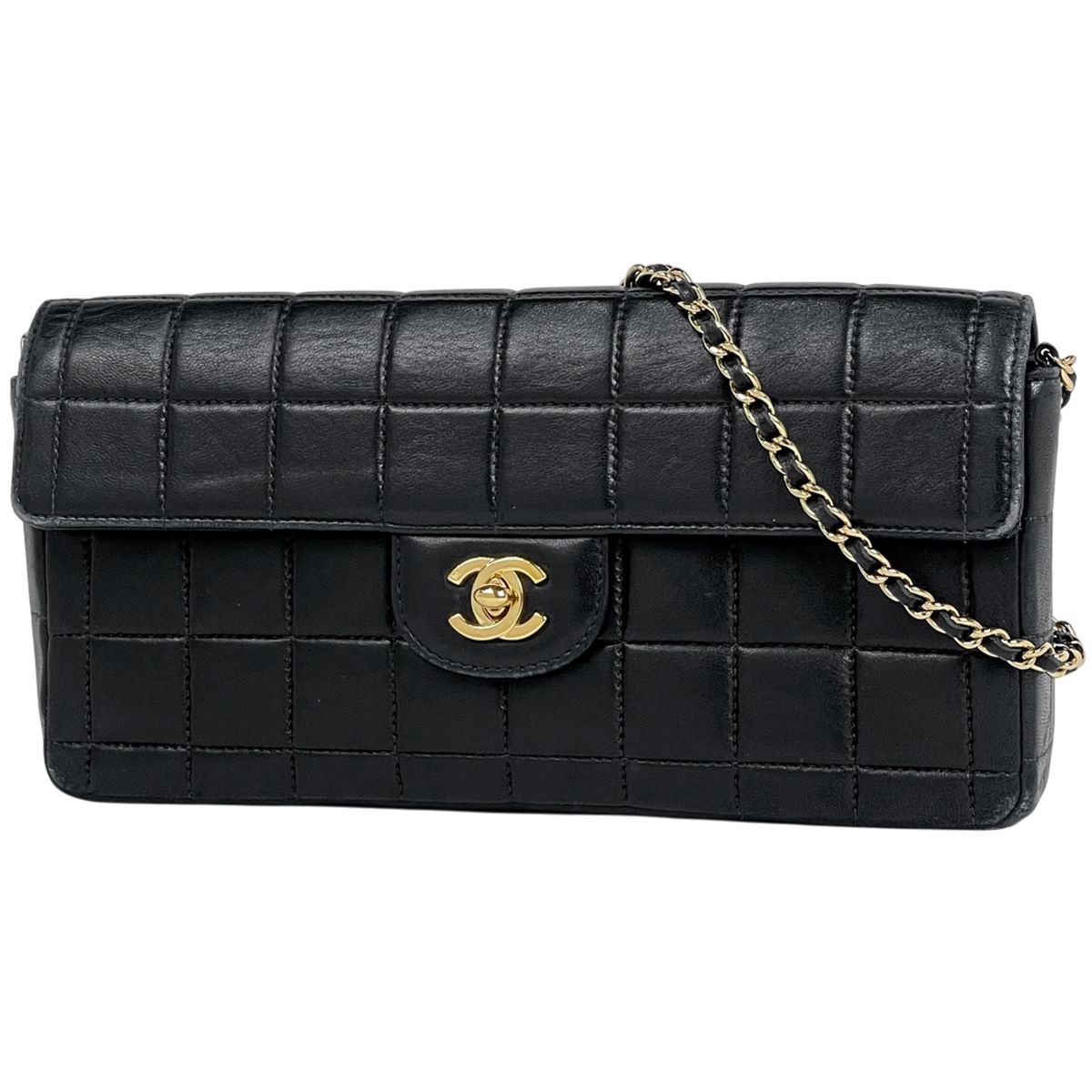 シャネル CHANEL チョコバー チェーン ショルダーバッグ ココマーク