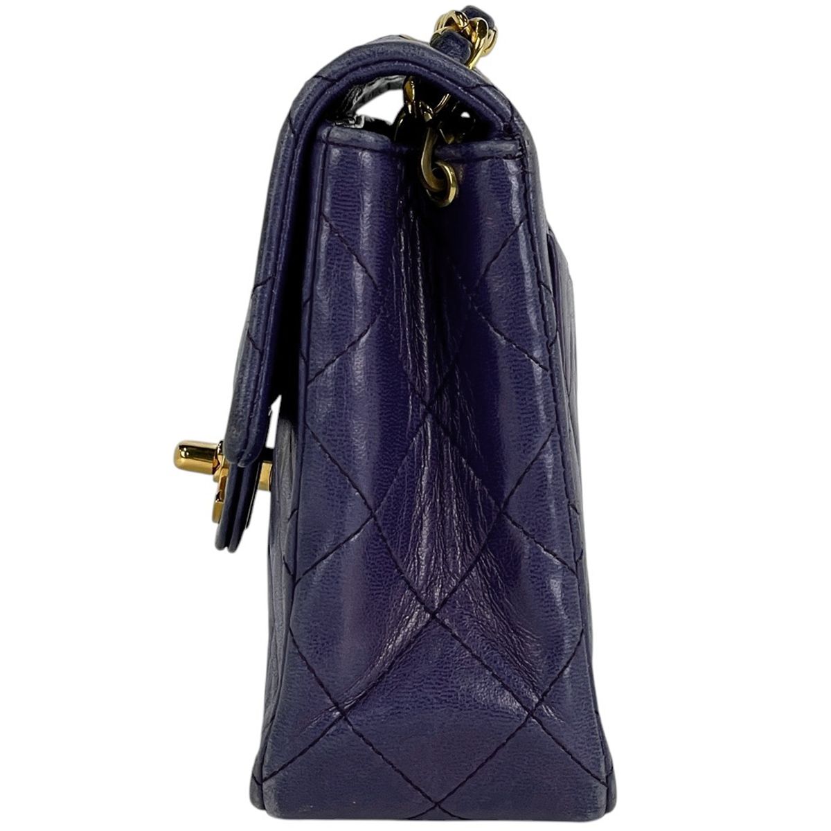 シャネル CHANEL ミニ マトラッセ シングルフラップ チェーン