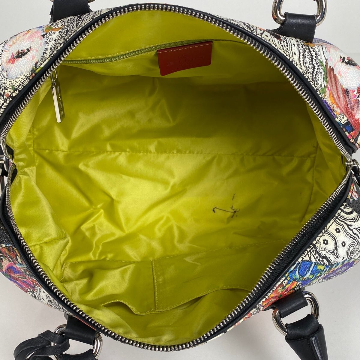 エトロ ETRO ペイズリー柄 ハンドバッグ フラワー ミニボストン 