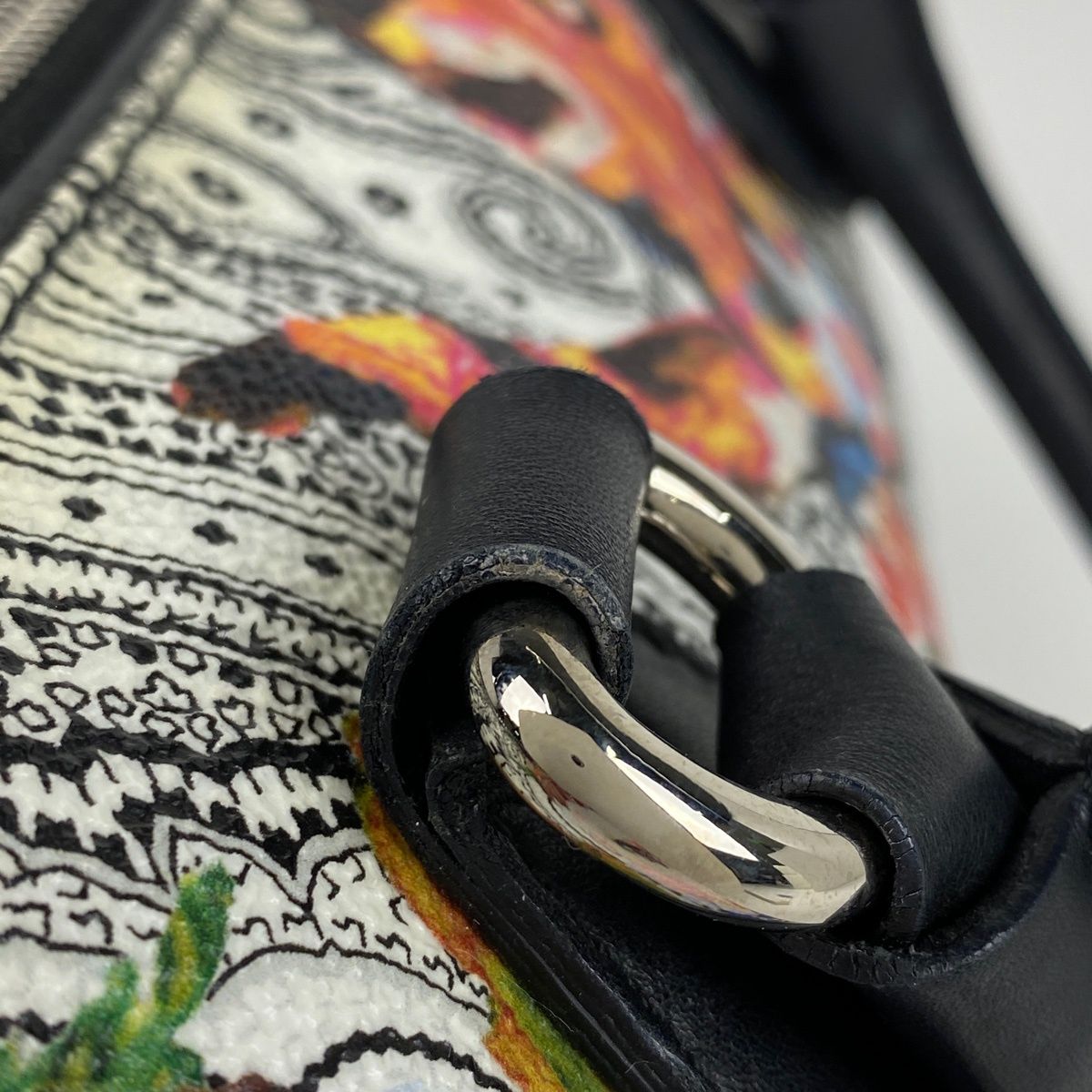 エトロ ETRO ペイズリー柄 ハンドバッグ フラワー ミニボストン